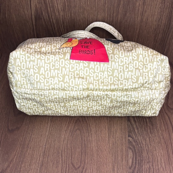 🔥🔥🔥Marc Jacobs Beige Tote with Colorful Bird Design🔥🔥🔥 Read Description - Picture 4 of 16